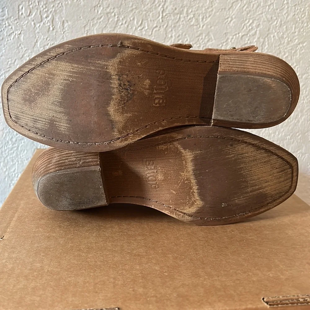 Latigo distressed Potion Anthropologie leather strapped bootie size 7.5 - Picture 8 of 11